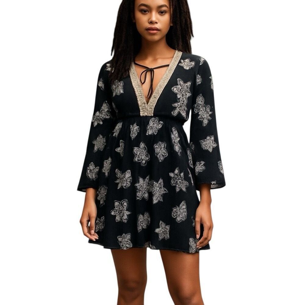 Vintage Sequin Hearts Dress M
